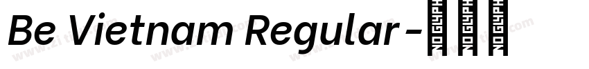 Be Vietnam Regular字体转换